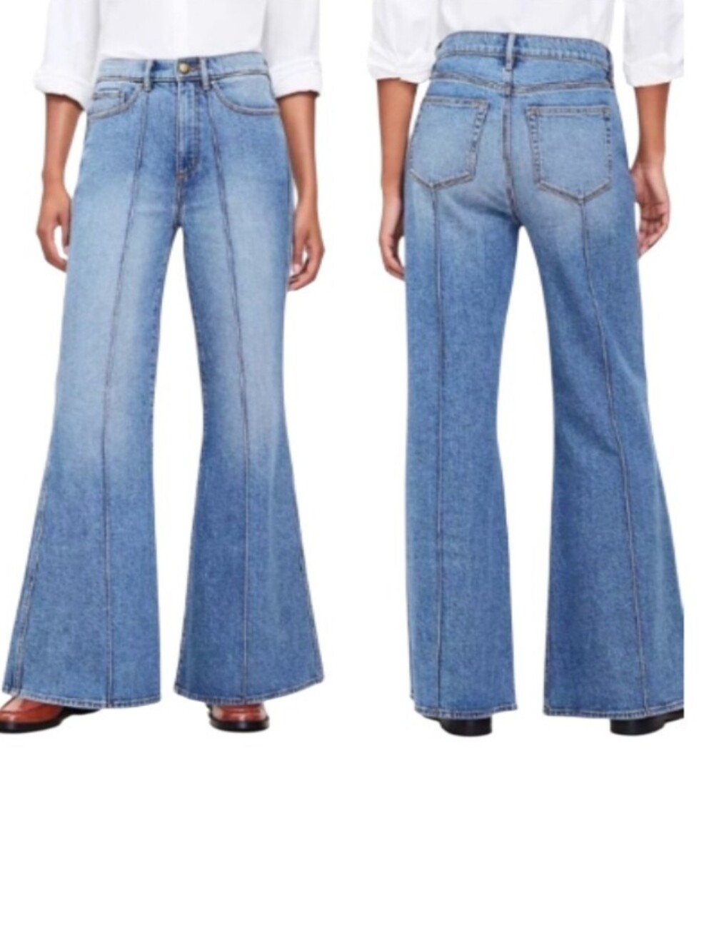 LOFT The Super Flare High-Rise Denim Jeans